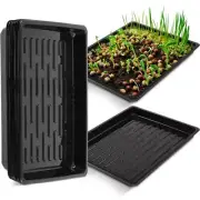 10Pcs Plastic Growing Trays No Holes Propagation Nursery Flowerpot Tray Reusable