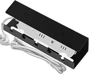 Cable Management Under Desk - Cord Hider Organizer Rack | Adhesive Concealed Cable Rack No Drill Organizer for Gaming Setup Computer Standing Desk Work Area