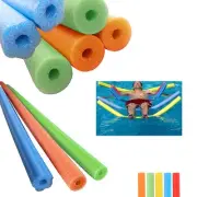 Set of 4 Foam Pool Noodles 48" Floating Swim Water Floater for Swimming and Cra