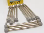 Qty 14 NORTON Mounted Point 1/2" Dia 80 Grit, 1/4" Dia - 5" Long Shank Grind