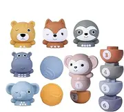 Bowling Set | Animal Shape Indoor Activity Games - Counting and Sorting Toys, Preschool Fine Motor Skill Activity