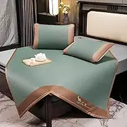 Bamboo Sleeping Mat, Foldable Double Sided Rattan Cooling Mat,Cooling Mattress Topper Pad, Bamboo Mat