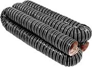 NOWBALL 2 in Automotive Air Duct Hose, Length 3 Meter-10 Feet, 2" Silicone Flexible Brake Cooling, Air Duct Induction Intake Pipe Hose, Dryer Vent Hose for Air System-Black