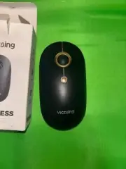 Wireless Ergonomic Mouse Mice Noiseless For PC Laptop Black