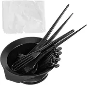 minkissy 1 Set Professional Hair Dye Kit with Hair Coloring Brushes Mixing Bowl Tinting Tools Salon