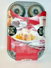 Nordic Ware Platinum Series Mini Bundt Pan Cast Aluminum 3 Different Shapes!