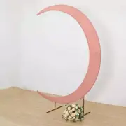 7.5 ft DUSTY ROSE Fitted Spandex Half Crescent Moon Arch BACKDROP STAND Cover
