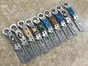 Lot of 10 pcs! Custom Hand Made Awesome Damascus steel Razor Folding knife (3053