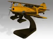 Pitts S-1T Desk Wood Airplane New Model Small Scale 1/24