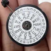 Swiss Made ETA 805.122 Quartz Movement Watch with 3 Hands and Day Date Function