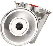 Happyyami Stainless Steel Thickened Bucket with Lid Portable Water Holder for Milk Ice More Versatile Bucket with Handle for Hotel Use