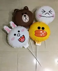 在飛比找Yahoo!奇摩拍賣優惠-Line韓國正版熊大氣球、莎莉 兔兔 饅頭人 可愛氣球婚禮喜