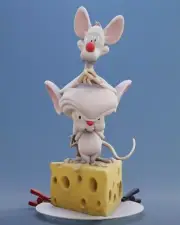 UNPAINTED Pinky & the Brain Animaniacs Looney Tunes Diorama 3d Printed Model Kit
