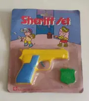 Vintage Sheriff Set with Gun & Special Agent Badge Made in Hong Kong