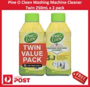 New Pine O Cleen Washing Machine Cleaner Twin 250mL x 2 pack + Free Shipping