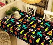3D Yellow Animal O132 Christmas Tablecloth Table Cover Cloth Birthday Party An