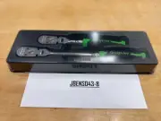 Snap-on Tools GREEN 2pc 3/8" Drive Cynergy Soft Grip Flex Ratchet Set RAT2FHFG
