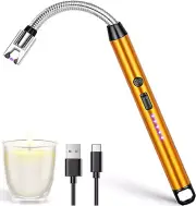 USB Rechargeable Electric Arc BBQ Flexible Lighter For Kitchen Candles Set oF 2