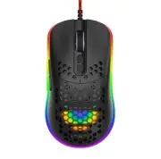 RGB Gaming Mouse Ultra-Lightweight Honeycomb Shell LED Lightweight Smooth Gli