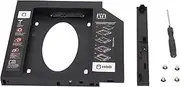 Dpofirs SATA Hard Drive Caddy, Universal 12.7 mm SATA SATA II SSD HDD Hard Drive Caddy Adapter Tray Enclosures for 12.7mm/0.5in Thickness SATA Interface Optical Drive Bit Notebook Computer