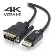 Alogic Active 1m Displayport to Dvi-d Cable With 4K Support Male Display Port Cables - DP-DV4K-01-ACTV