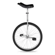 Yescom 24 In Wheel Outdoor Unicycle Circus Bike for Adults Teenagers Kids,Silver