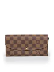 Brown Damier Ebene Emilie Wallet