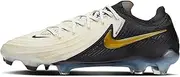 [Nike] Men's Phantom Gx II Elite FG Football Boots, White Black MTLC Gold Coin