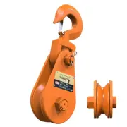 4 Ton Snatch Block with Hook, 4.5" Sheave for 1/2" Inch Wire Ropes,Heavy Duty...
