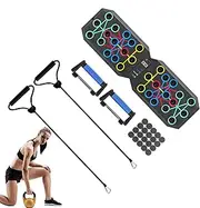 Push up Bar | Portable Full Body Strength Training Board,Strength Training Full Body Workout at Home with Resistant Bands for Professionals and Beginners