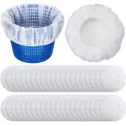 200 Pcs Pool Skimmer Socks Fine Mesh Basket Strainer Screen Liners Savers Cle...