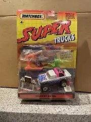 Matchbox Superfast SUPER TRUCKS Open Back Truck- white with design, card