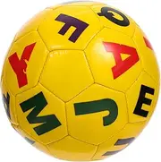 CIYODO Inflatable Soccer Ball Creative Plaything with Printed Letters for Fun Ball for Boys and Present for Outdoor Play and Learning Activities