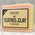 TEA TREE OIL & CLAY Nourishing Bar enriched with Sweet Almond Oil-Handmade soap