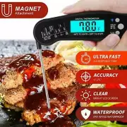 Digital Ultrafast 2sec Instant Read Waterproof Meat Thermometer Black NEW/SEALED