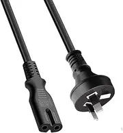 Figure 8 Power Cord 1m,Figure 8 Power Supply Cord,2 Pin Core Figure 8 IEC-C7 AC Power Cable Lead AU Plug for PC Monitor,DVD,Printer,Samsung Philips LG Sony TV,PS5,PS4,PS3,Xbox Consoles,Camera,HP Envy