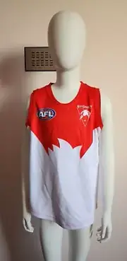 Sydney Swans AFL Kids Sekem Home Sleeveless Guernsey Jersey Size 8 New