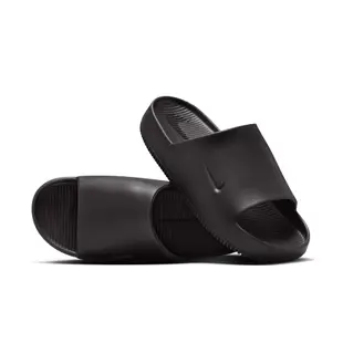 【NIKE 耐吉】拖鞋 涼鞋 防水 運動 休閒 男鞋 女鞋 NIKE CALM SLIDE 黑色 踩屎感 微厚底 增高(FD4116202)