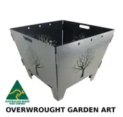 Tree Portable Fire pit Australian Made for back yard garden caravan or camping