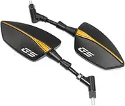 For BM&W F650GS F750GS F800GS F800R G650GS F 650 700 800 GS R Side Rearview Mirrors Motorcycle Rear View Mirror Rear Side Mirror(Glod)