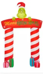 10 FT DR SEUSS GRINCH ARCHWAY Airblown Lighted Yard Inflatable NEW Gemmy