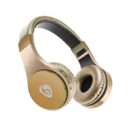 S55 Bluetooth Wireless Stereo Music Headsets for iPhone and Other Smartphones Gold