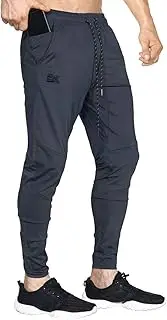 [BROKIG] Mens Lightweight Gym Jogger Pants,Men's Workout Sweatpants with Zip Pocket