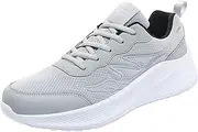 [JiuQing] Men's Running Shoes Walking Gym Fashion Sneaker Lightweight Breathable for Travel Casual