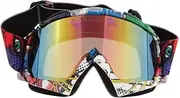 SQUDYO Motorcycle and ATV Goggles for Dirt Bike and Snow Sports, A016 Colored Mirror