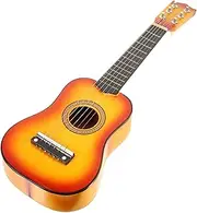 Veemoon 21 Inch Kids Acoustic Guitar 6 String Wooden Small Guitar Beginner Guitar Instrument (sun Color)