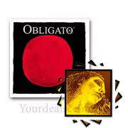 Obligato Violin String Set 4/4 / " Evah Pirazzi Gold' Steel E Ball 2025 Special