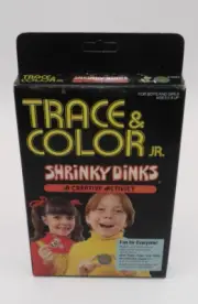 Trace & Color Jr. Shrinky Dinks Creative Activity Set Colorforms #1601 1979