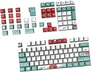 COHEALI Gaming Mechanical Keyboard Key Caps 129pcs Coral Sea Keycap Set Universal Keycap Replacement Key Caps for Keyboard