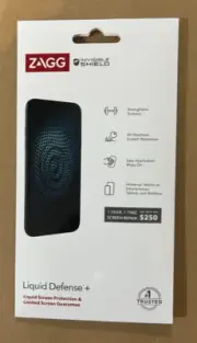 ZAGG Invisible Shield Liquid Defense+ for Smartphones-Tablets-Smartwatches (New)